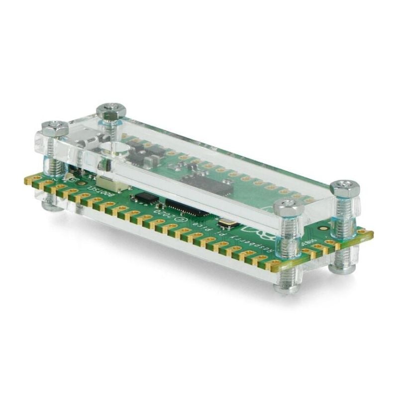 Kabinett for Raspberry Pi Pico – åpen, transparent
