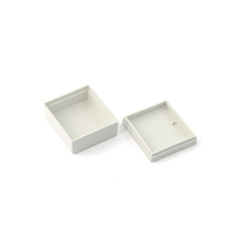 Plastboks 48x42x22mm 2-deler lysegrå