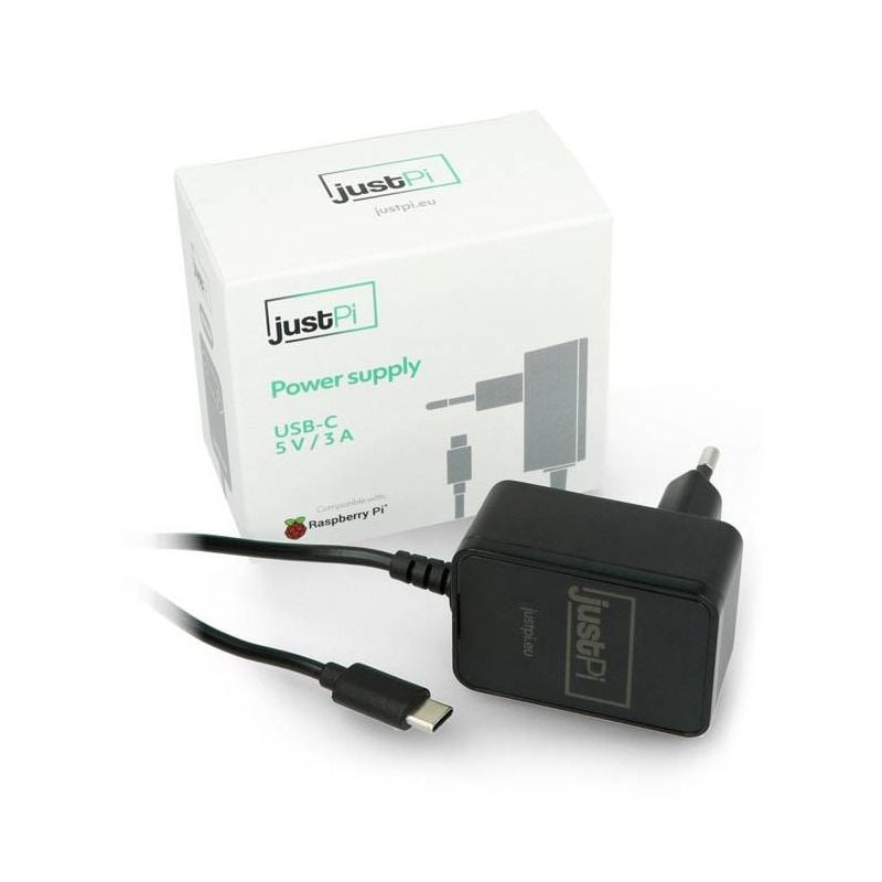 USB-C strømforsyning 5V 3A for Raspberry Pi 4B