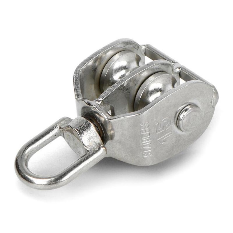 Dobbel hengende trinse 10×15 mm i metall, 2 stk.