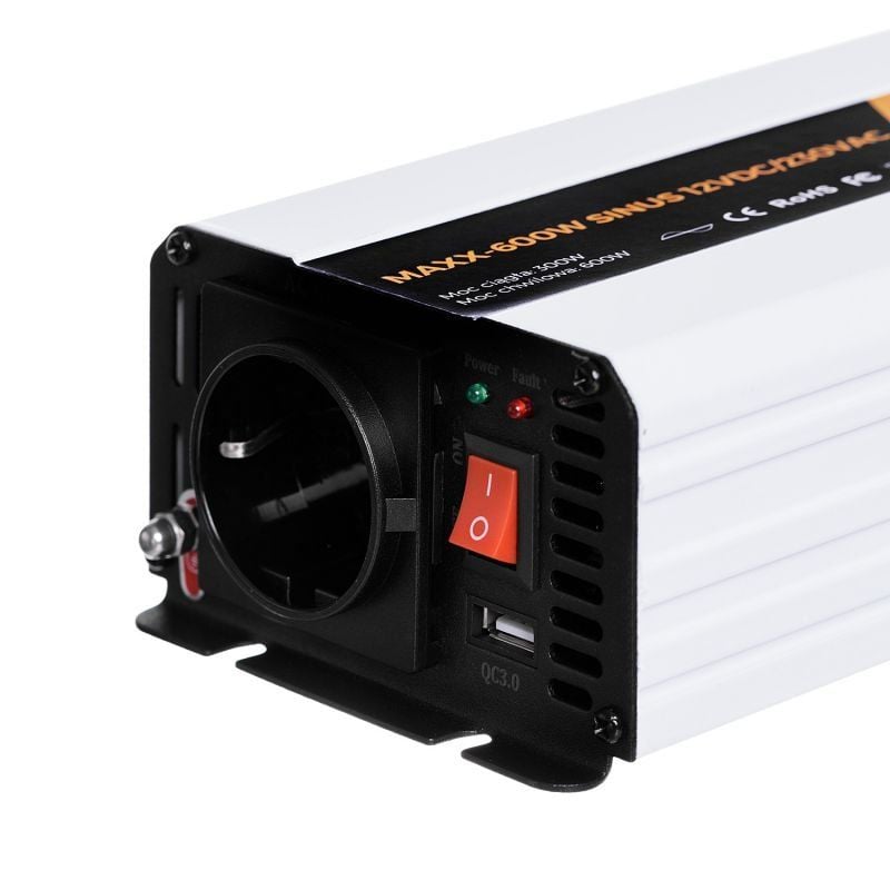 Spenningsomformer 12V til 230V - 300W/600W