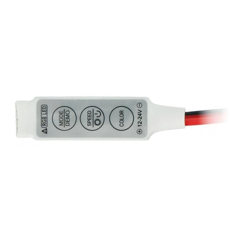 RGB LED-strips styreenhet, driver 12–24V, 3 kanaler, 72W