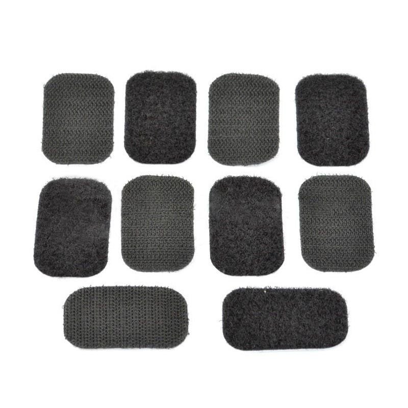 Selvklebende borrelås 50 × 30 mm – sett med 5 stk