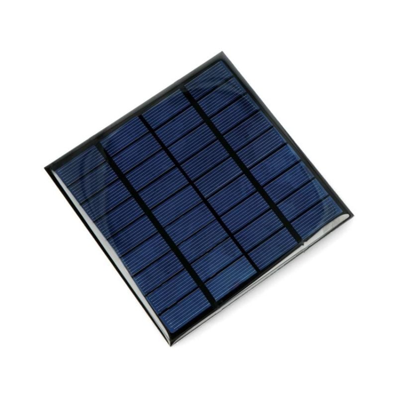 Solcellepanel - 1,2 W, 9 V - 115 x 115 x 3 mm