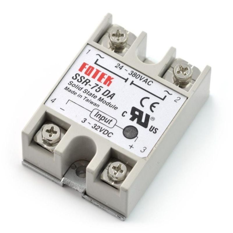 Enkeltfase solid state-relé (SSR) - 380 V AC / 32 V DC, 75 A