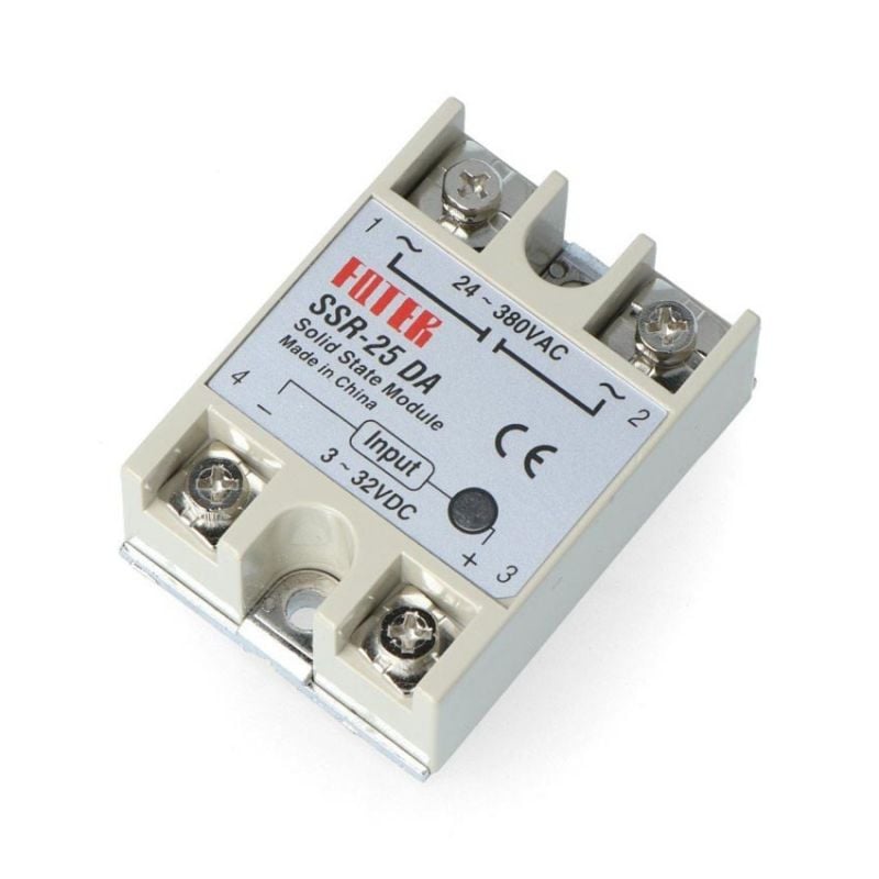 Enkeltfase solid state-relé (SSR) - 480 V AC / 32 V DC, 25 A