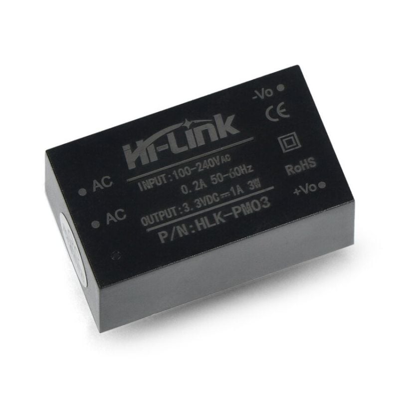 Strømforsyningsmodul 3,3V 1A for PCB-montering, 100-240V AC