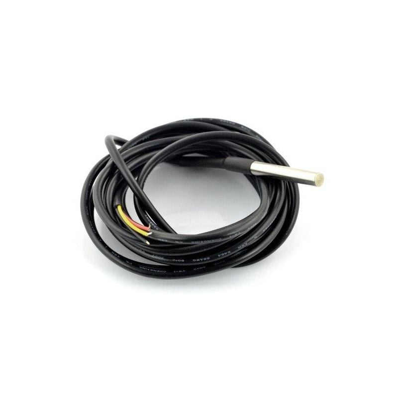 Vanntett probe med temperatursensor DS18B20 - 3m
