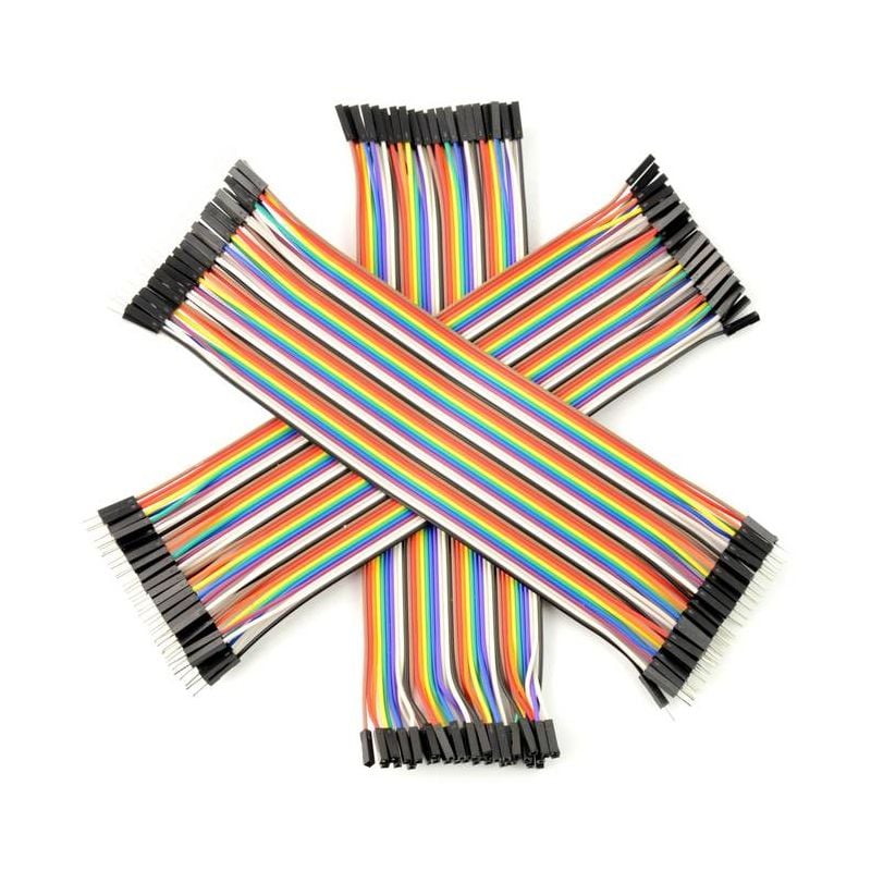 Koblingskabler 20 cm - M/M, F/F, M/F - Sett med 120 stk.