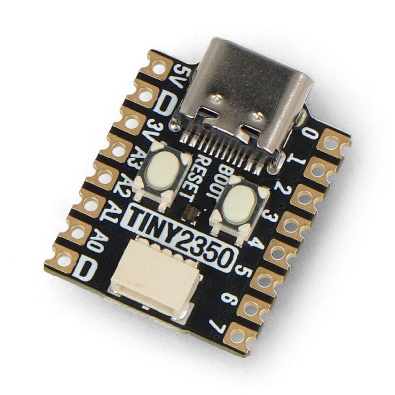 Tiny 2350 utviklingskort med RP2350A og 4MB flashminne