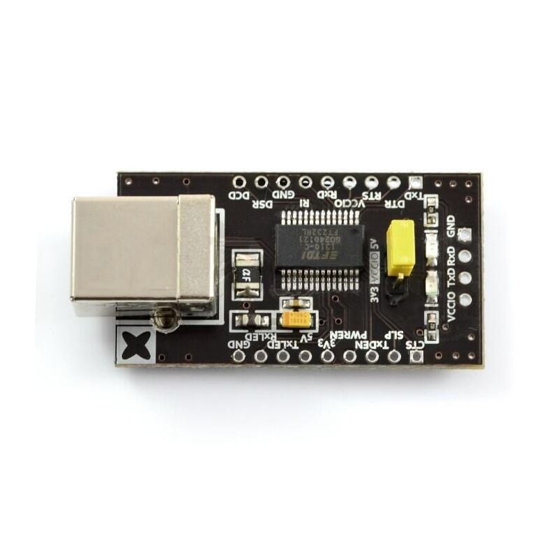 USB-UART FTDI 3,3/5V konverter med USB B-kontakt