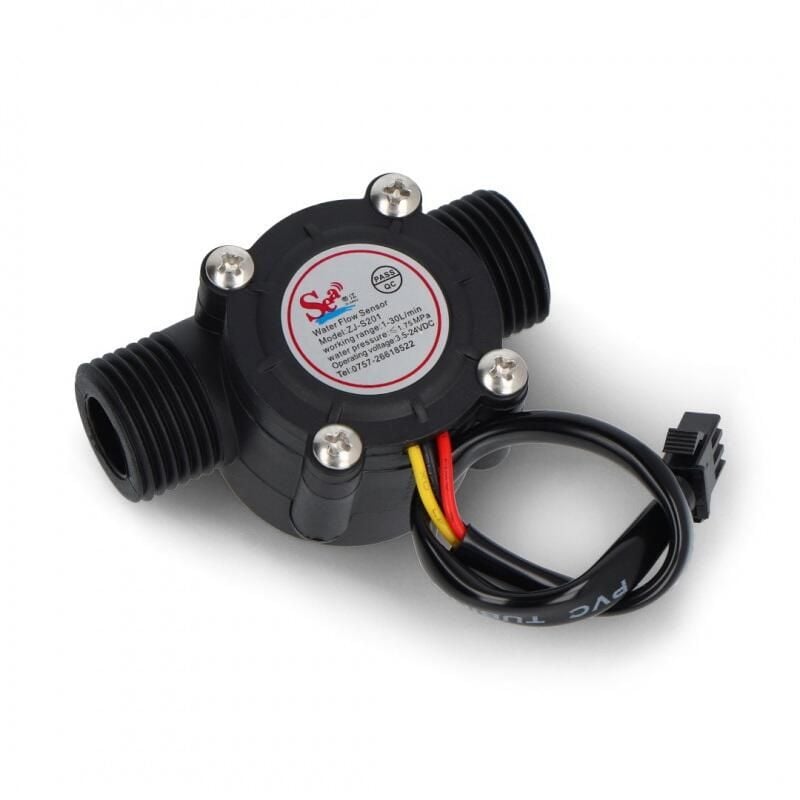 Væskestrømsensor ZJ-S201 30 l/min - 1/2" rørgjenge