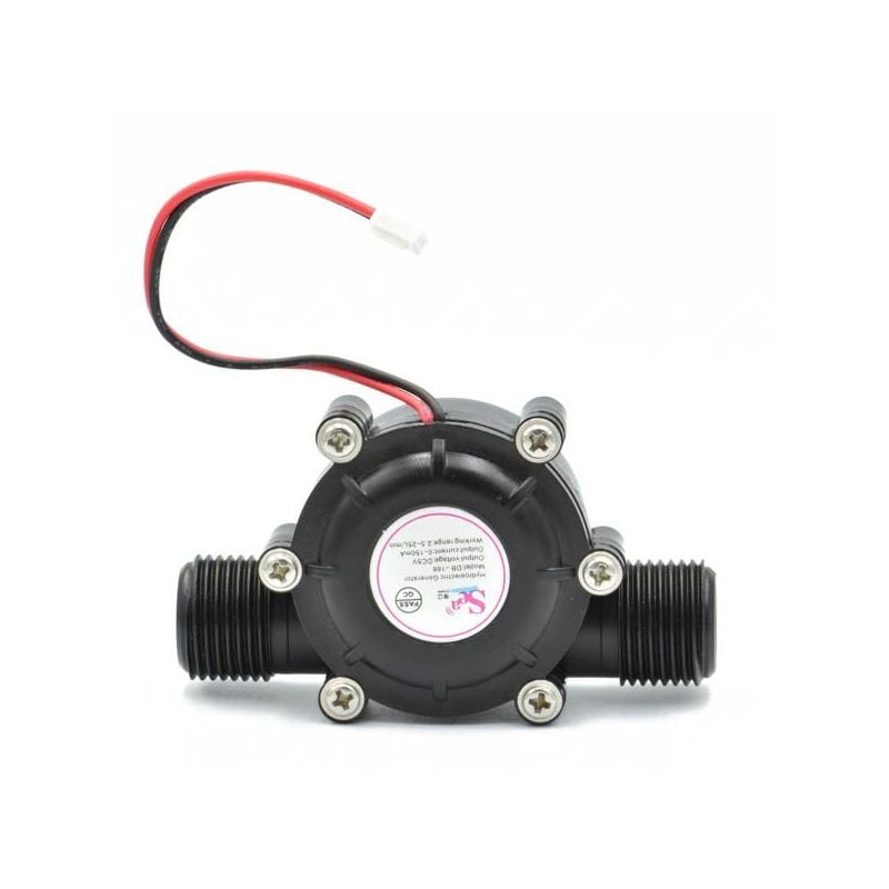 Vannkraftgenerator 5V 1/2" - bygg ditt eget mini vannkraftverk