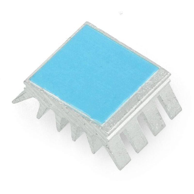 Kjøleribbe 18x13x6 mm med varmeledende tape, for Pine64 og andre enheter
