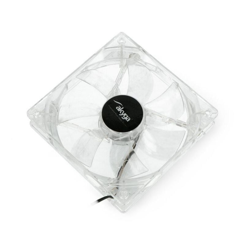 Vifte 120mm med blå LED-belysning, 12V Molex, 1000 rpm