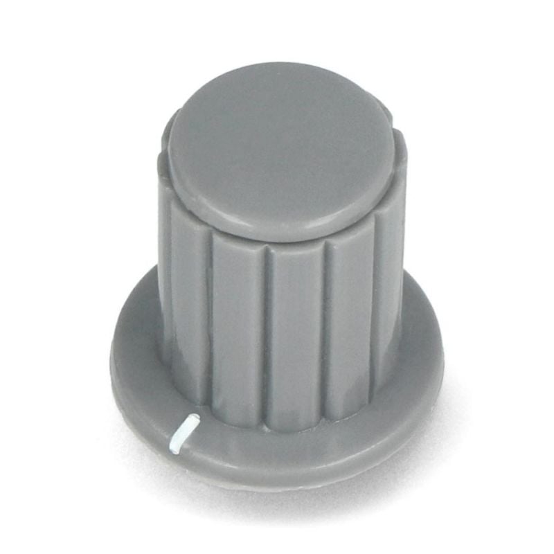 Volumknotter grå med 4 mm aksehull, vintage-stil, 5 stk.