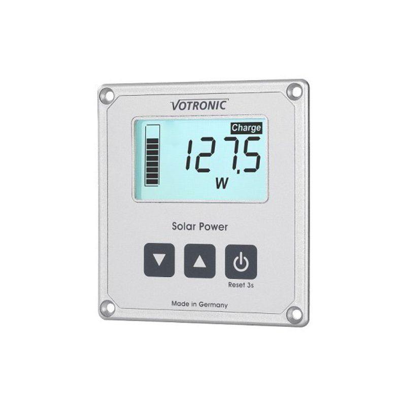 LCD solcellemonitor for Votronic regulatorer 12V/24V
