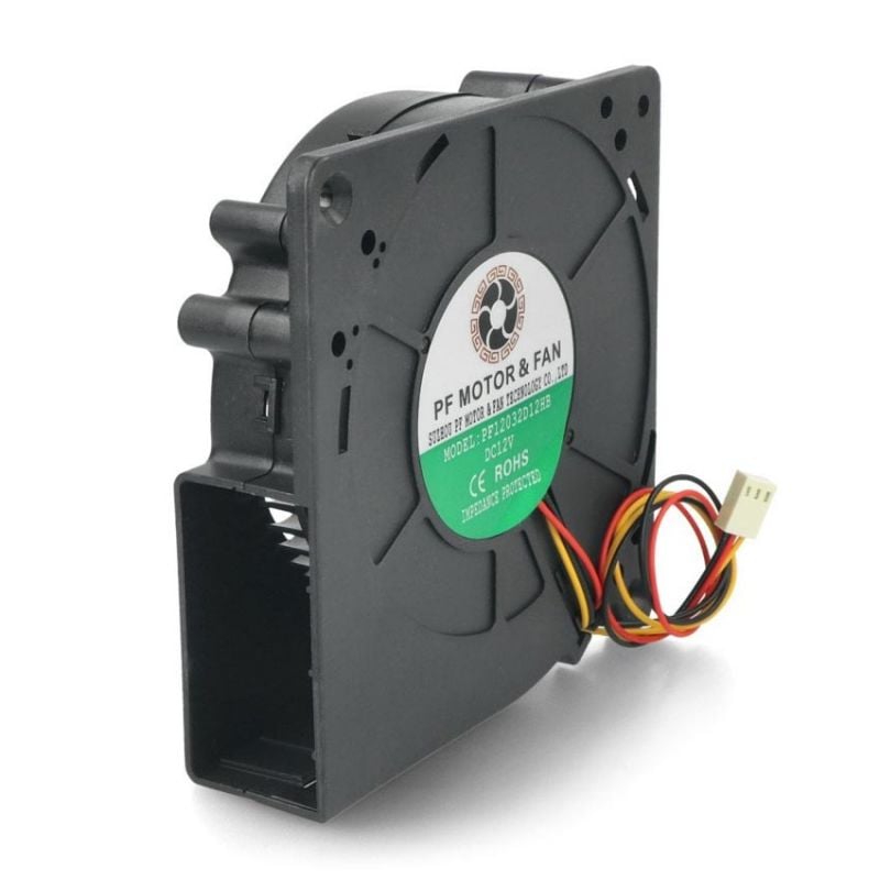12V vifteblåser, 5,4W, 120x120x32mm, kulelager