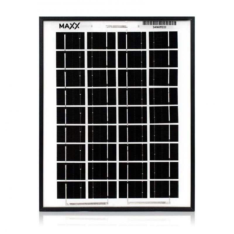 Solcellepanel 5W monokrystallinsk, utendørs bruk og batteriladering
