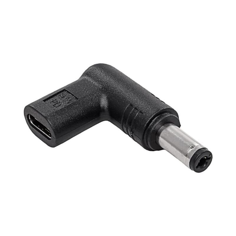 USB Type-C til DC 5,5/2,1 mm adapter – lading av bærbar PC, inntil 100 W