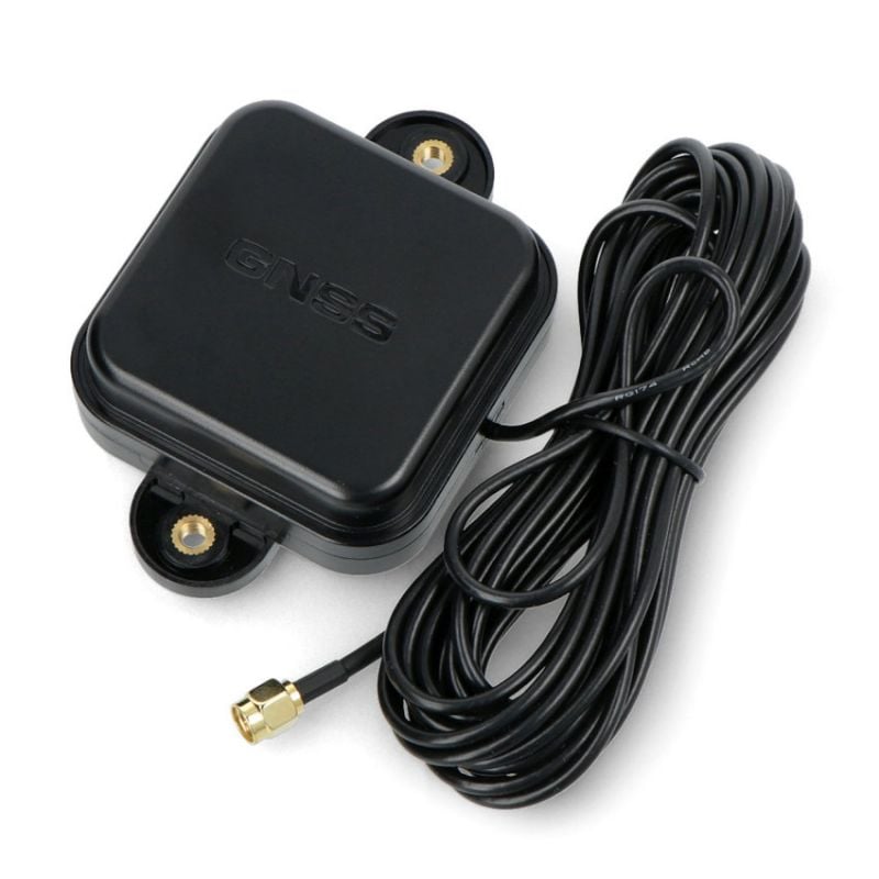Aktiv GPS/GNSS-flerb&aring;ndsantenne med SMA-kontakt og lang kabel