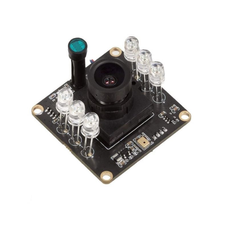 ArduCam USB-kamera med objektiv, IR-LED-er og automatisk IR-CUT