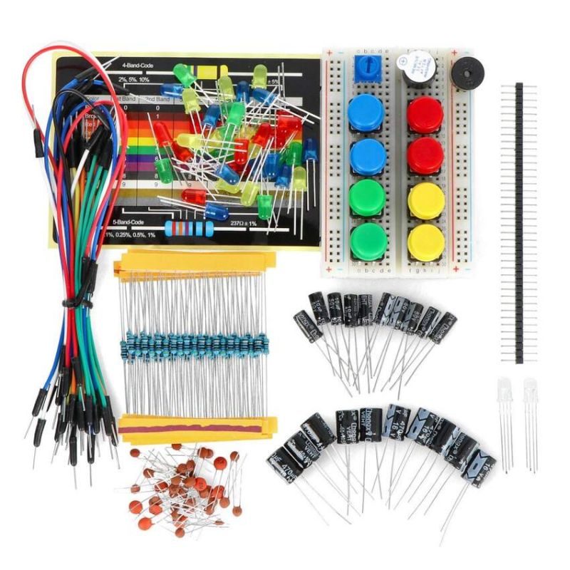 Elektronikkstartsett for Arduino, 200+ komponenter for prototyping