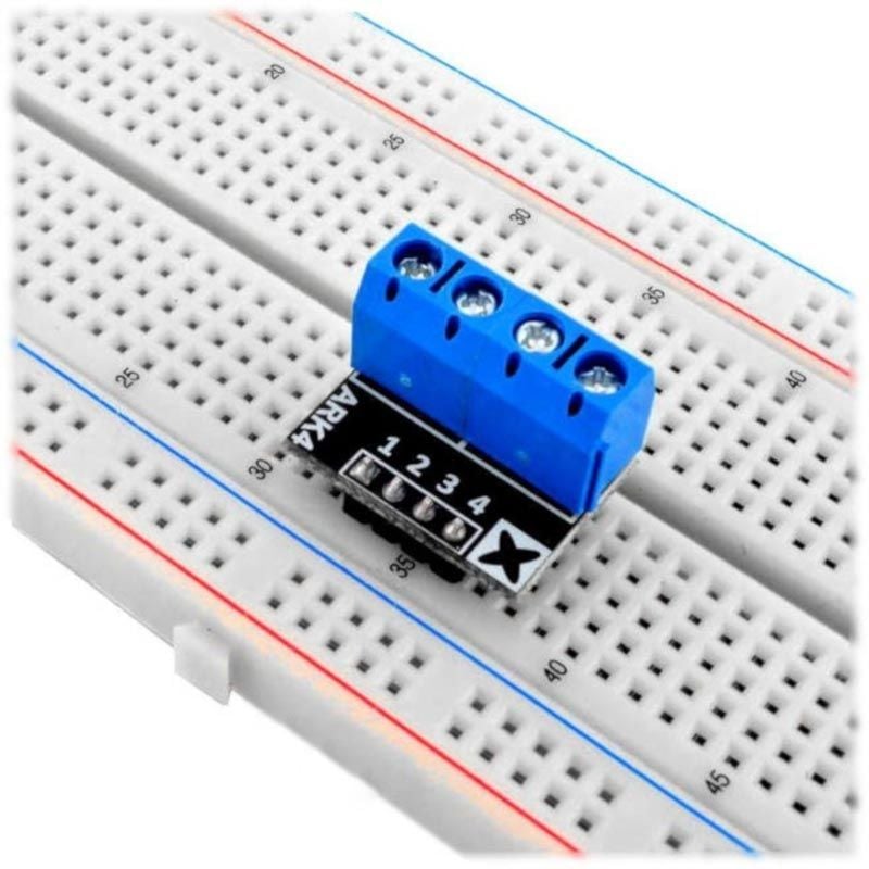 PCB konnektor 4-pins, kobling til koblingsbrett, 2,54mm