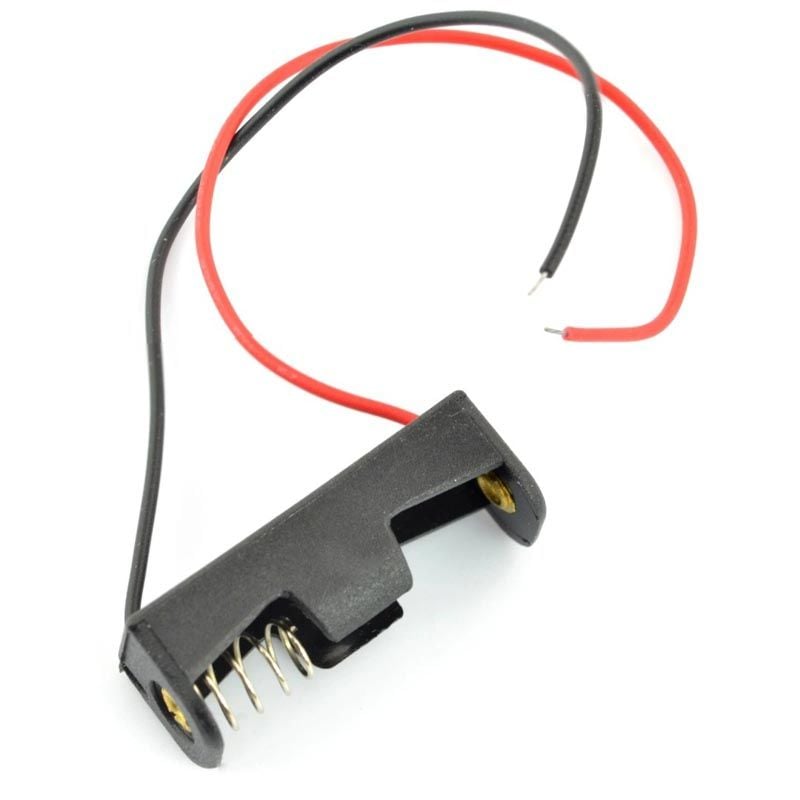 Batteriholder for 1 stk A23 12 V med ledninger