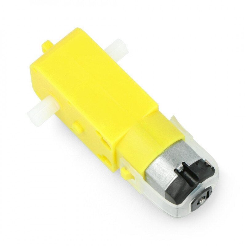 DC-motor med 1:48 girkasse og dobbelsidig aksel, 3-6V