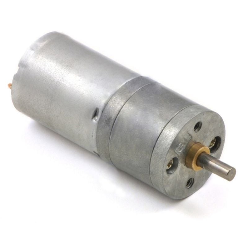 DC-girmotor med metallhus og utgående drivaksel