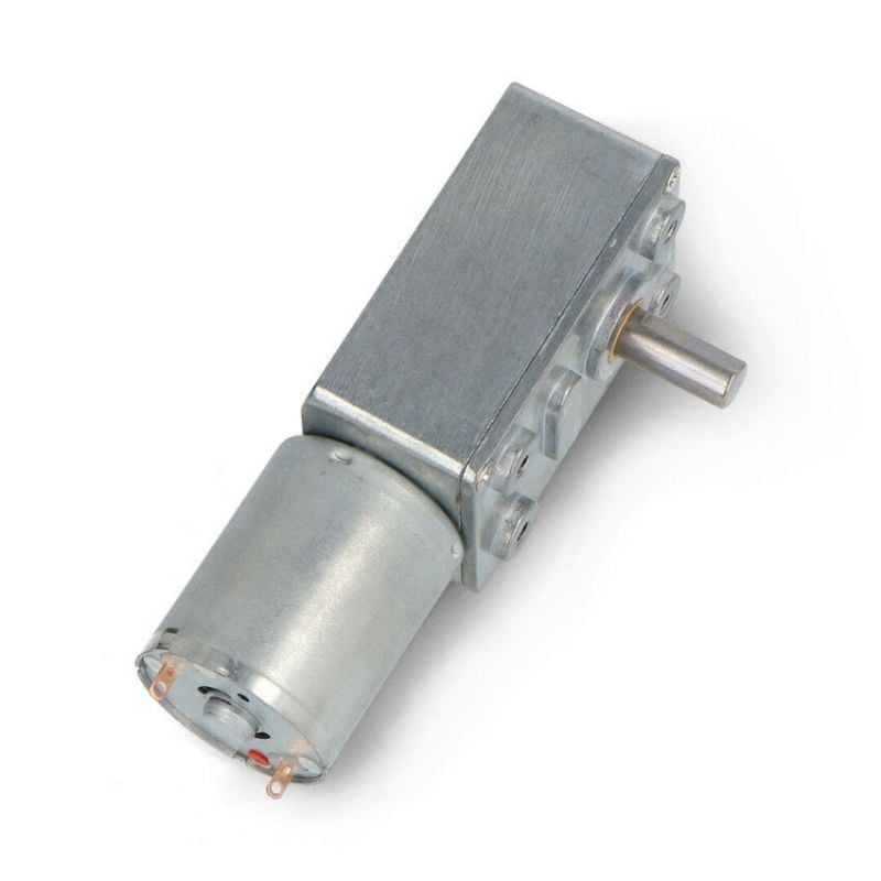 DC-motor med snekkegir 12V  (6-15V) 40rpm, metallgir