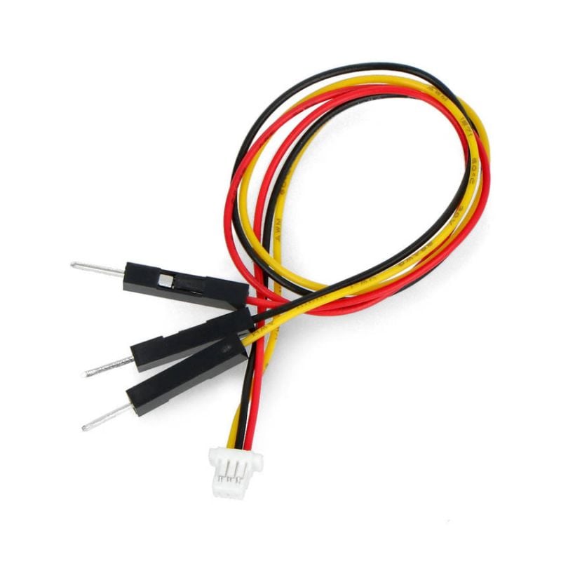 Debugkabel til Raspberry Pi Debug Probe med tre ledninger og hvit kontakt