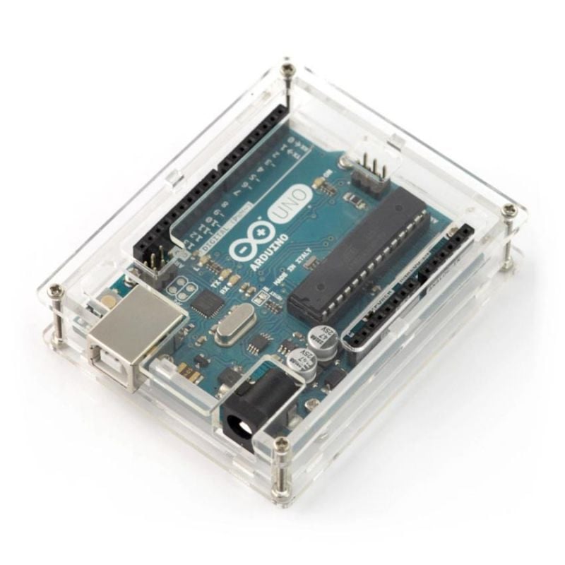 Gjennomsiktig deksel til Arduino Uno