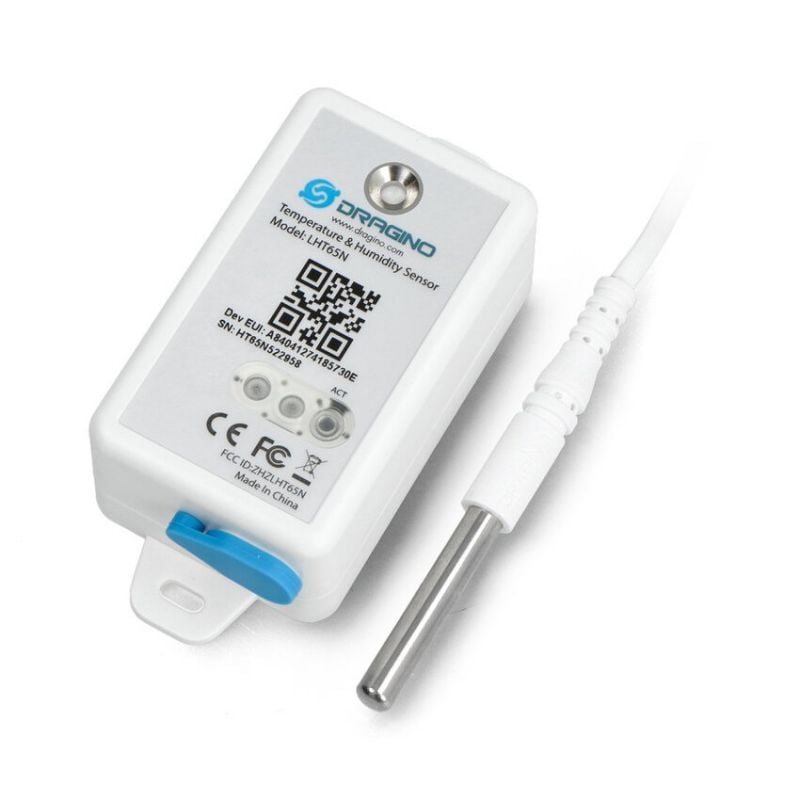 Dragino LHT65N LoRaWAN temperatur- og fuktighetssensor 868MHz, batteri