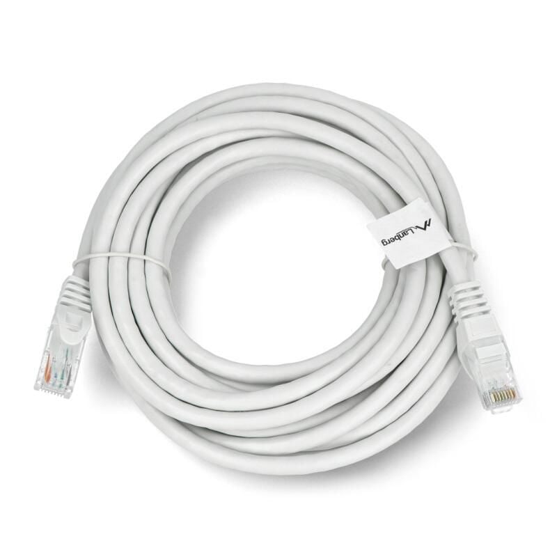 Ethernet-patchkabel Cat 6 UTP, grå, 5m