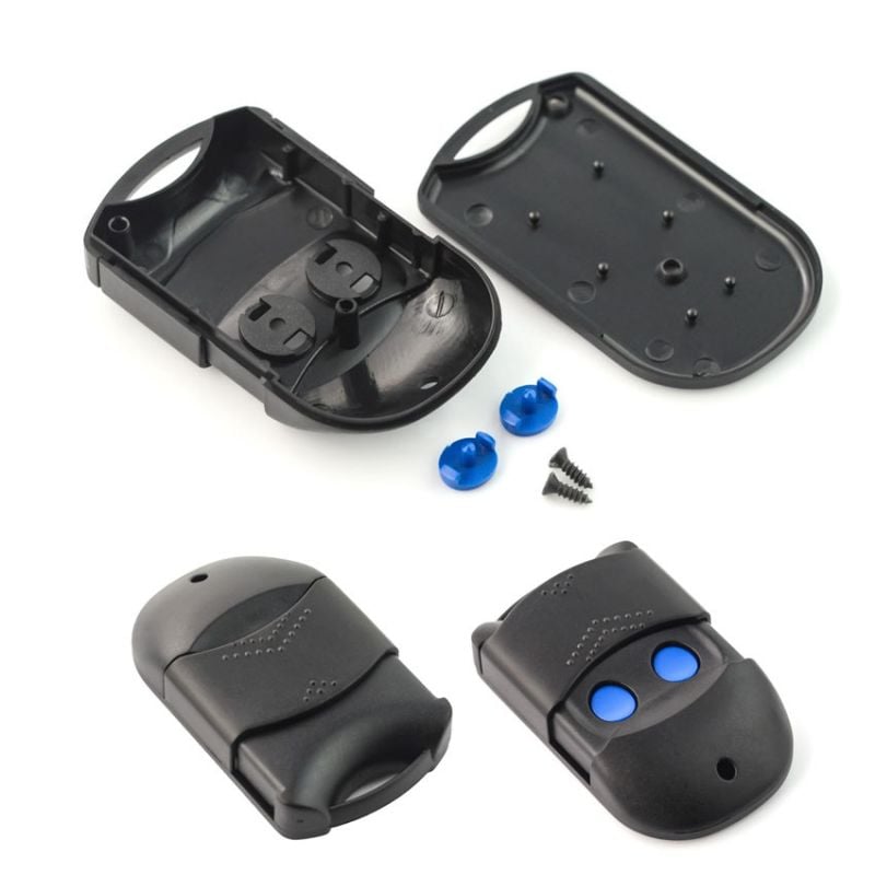 Universelt plastikkdeksel for fjernkontroll med to knapper, 62x37x14mm