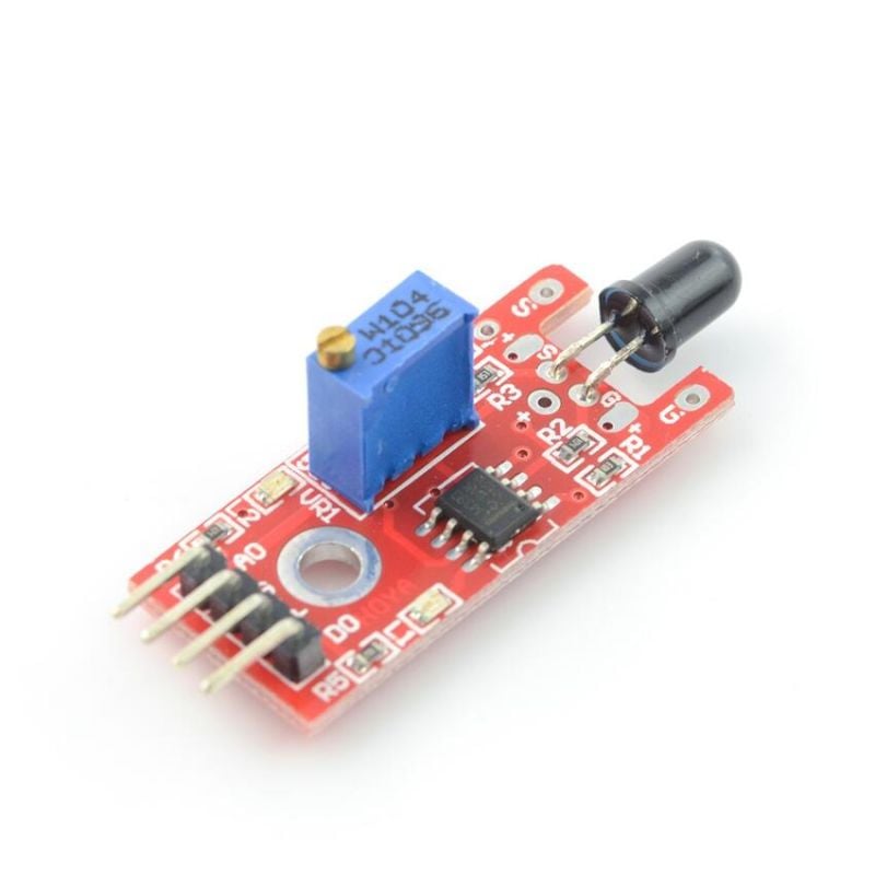 Flammesensor 760–1100 nm, IR-detektor med analog og digital utgang