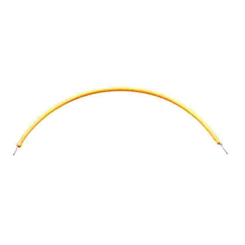 Fleksibelt LED-filament med synlige ledningstilkoblinger i begge ender
