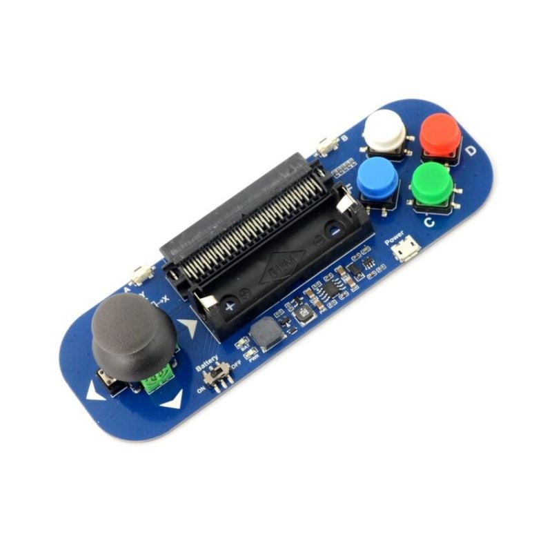 Gamepad-modul med joystick og 6 knapper til BBC micro:bit - bygg spill