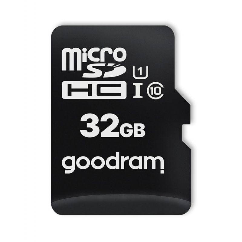 Goodram microSDHC-minnekort på 32 GB med UHS-I- og klasse 10-merking