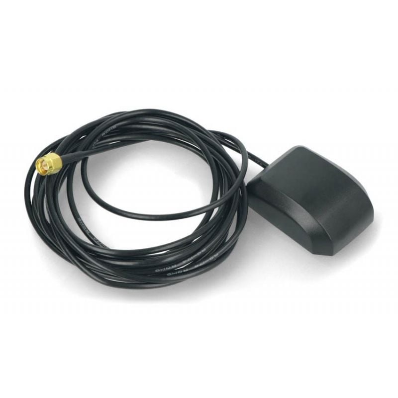 GPS-antenne med SMA-kontakt, 26dB, magnetisk feste, 3m