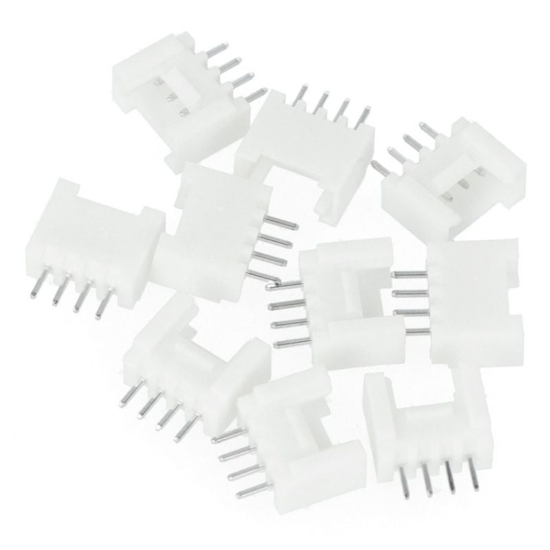 Grove-kontakt med 4 pinner og 2mm pinneavstand, 10 stk.