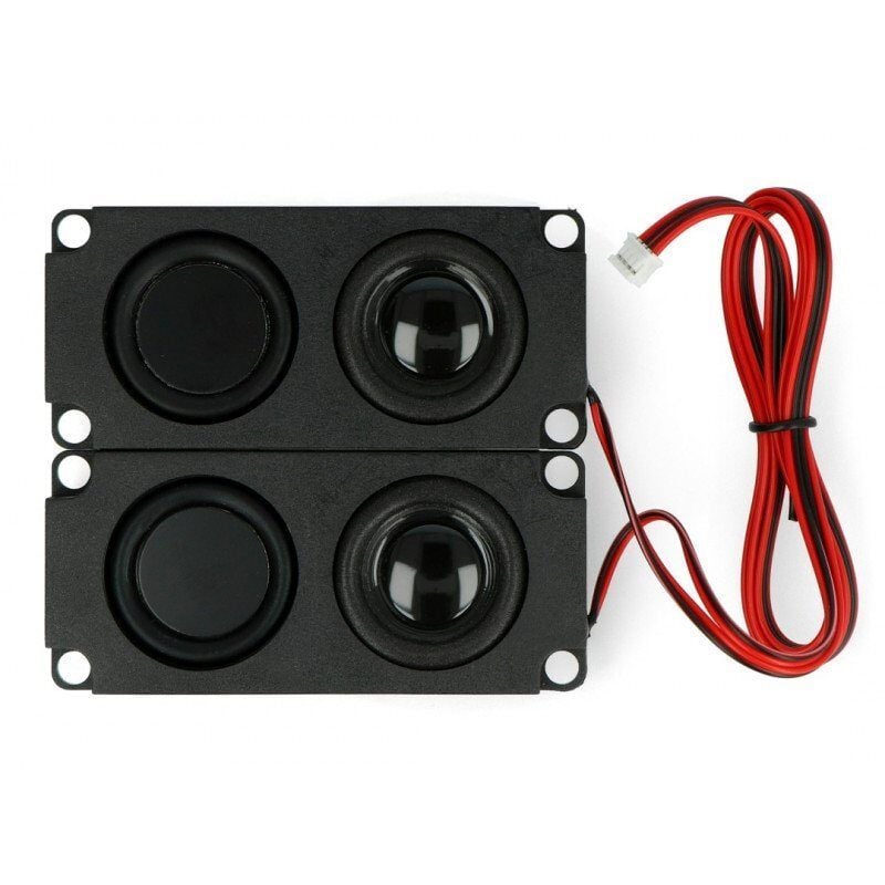 Høyttalersett 5W 8Ω med passiv membran, 2 stk for stereo, 100×45×21mm