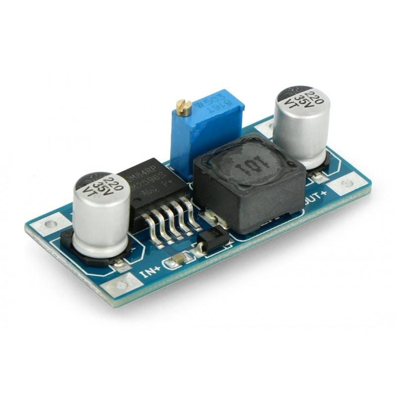 Justerbar DC omformer 3,2–35V 3A – step-down modul