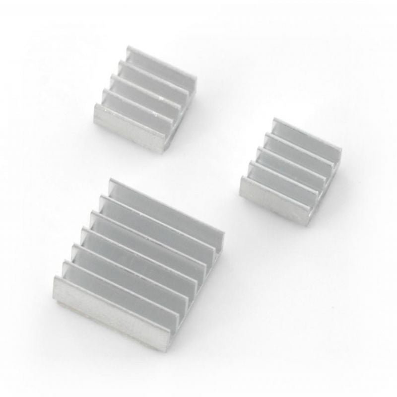 Kjøleribbe-sett for Raspberry Pi, 3 deler med tape