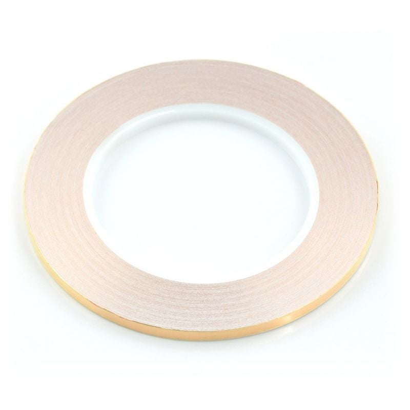 Kobbertape med lim for EMI-skjerming, vist som en rull