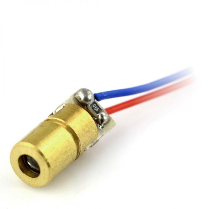Laserdiode 5 mW rød 650 nm, 3–5 V