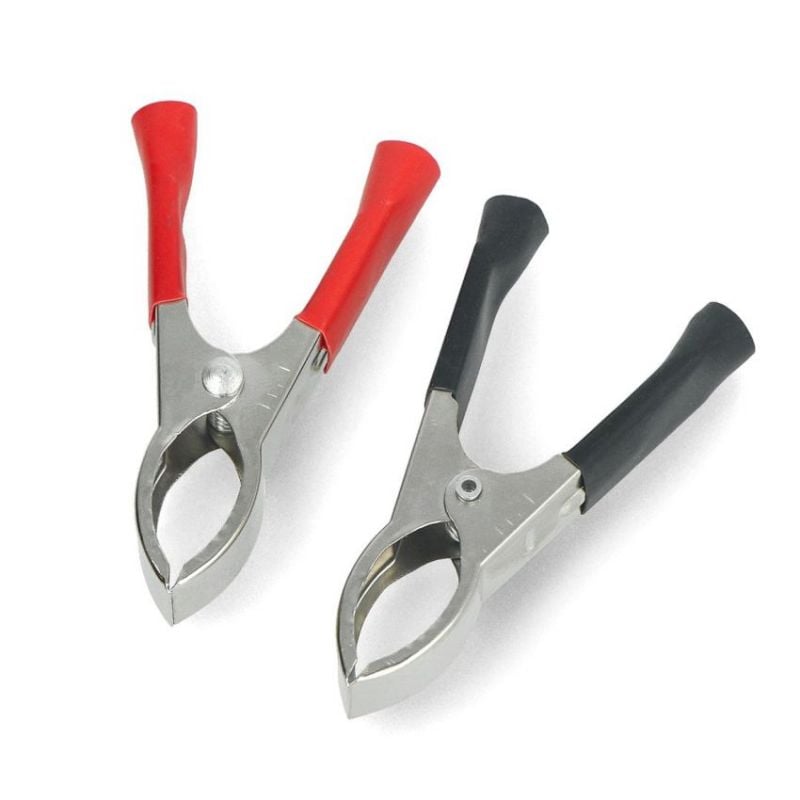 Krokodilleklemmer 30A - 2 stk