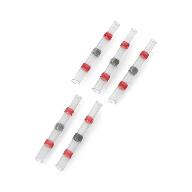 Krympekontakt med loddetinn, varmekrymp, 3 mm, 5 stk
